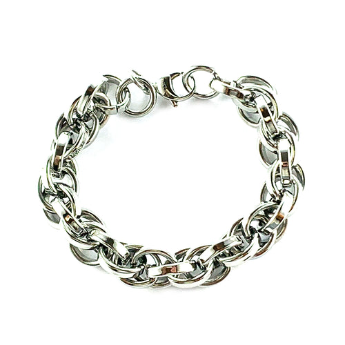 Plain circle stainless steel bracelet