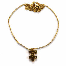 Puzzle stainless steel couple necklace