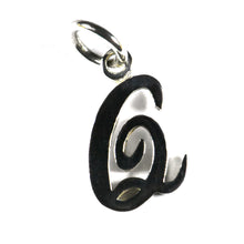 Q silver pendant with 18K gold plating