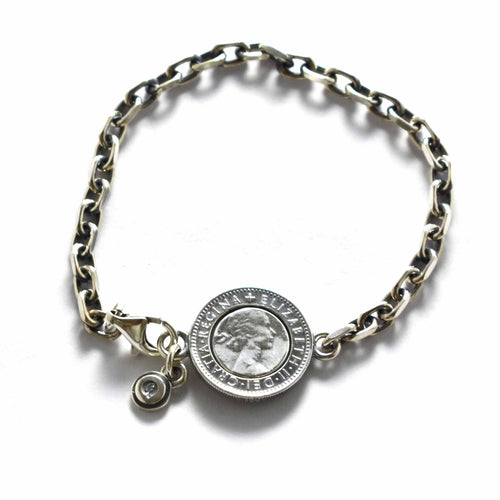 Queen Elizabeth silver bracelet