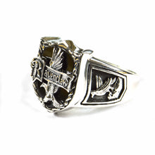 Raven claw silver ring