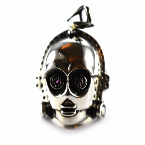 Robot silver pendant