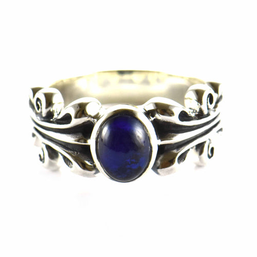 Sapphire silver ring