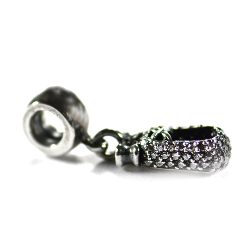 Shoes beads with white CZ
