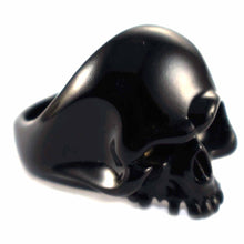 Skull back of matte colour ring