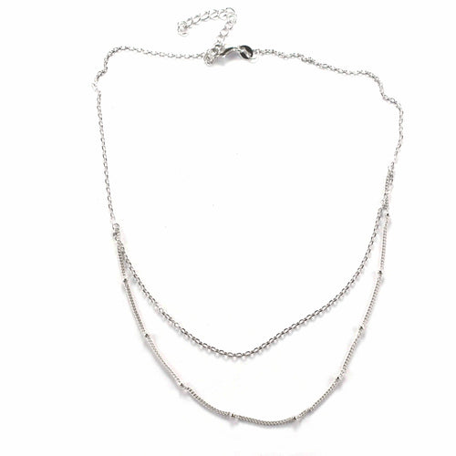 Small ball silver necklace