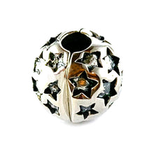 Small star silver beads lock