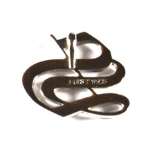 S old english fonts silver pendant