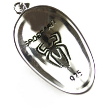Spiderman with oxidize silver pendant