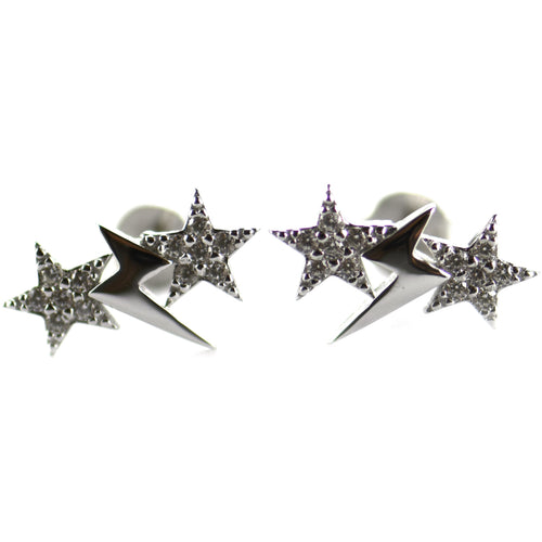 Star & Lighting silver studs earring