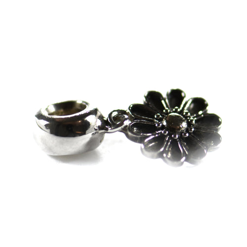 Sunflower silver beads
