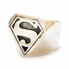 Superman silver ring