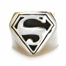 Superman silver ring