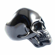 Terminator matte of black skull ring