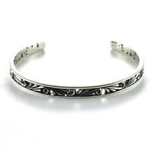 Thorns silver bangle