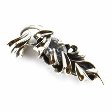 Thorns silver pendant with white CZ