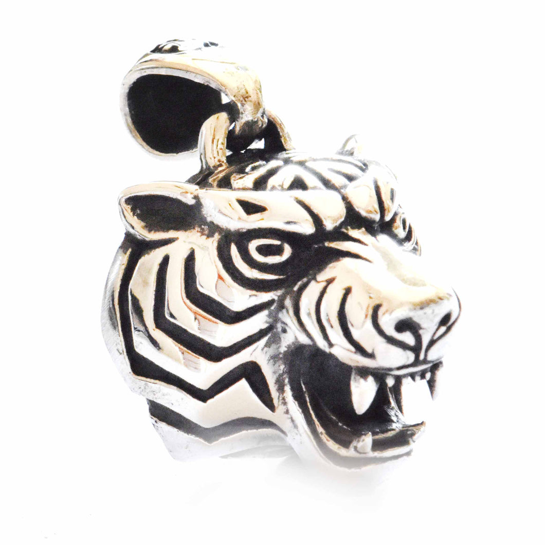 Tiger silver pendant
