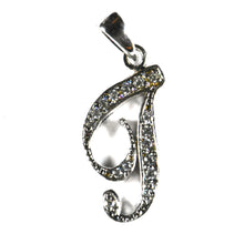 T silver pendant with 18K gold plating
