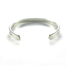 Two hearts become one silver couple bangle