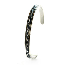 Two hearts become one silver couple bangle