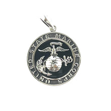 United States Marine Crops silver pendant