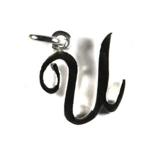 U silver pendant with 18K gold plating