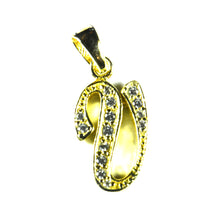 V silver pendant with 18K gold plating