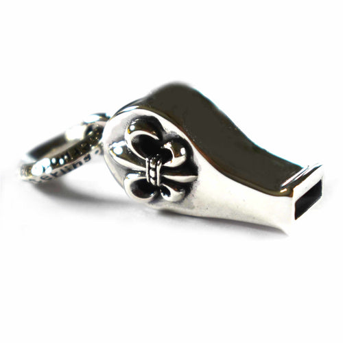 Whistle silver pendant with scout pattern