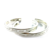 Will you still love me tomorrow silver couple bangle