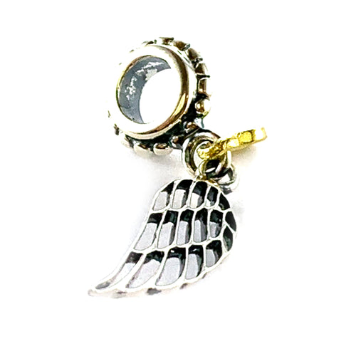 Wing silver beads