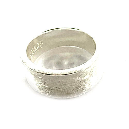 ice cut silver ring